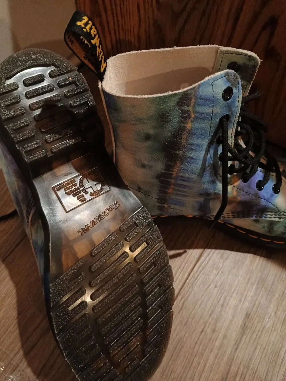 Dr. Martens size 10 1460 Pascal Tie Dye Blue Pattern Boot! - Picture 4 of 9